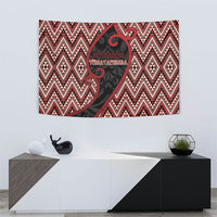Aotearoa Atua Tumatauenga Tapestry God Of War Koru Patterns