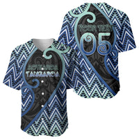 Custom Aotearoa Atua Tangaroa Baseball Jersey God Of Ocean Koru Patterns