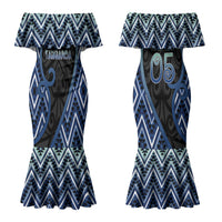 Custom Aotearoa Atua Tangaroa Couples Matching Mermaid Dress and Long Sleeve Button Shirt God Of Ocean Koru Patterns