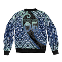Custom Aotearoa Atua Tangaroa Sleeve Zip Bomber Jacket God Of Ocean Koru Patterns