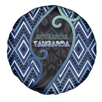 Aotearoa Atua Tangaroa Spare Tire Cover God Of Ocean Koru Patterns