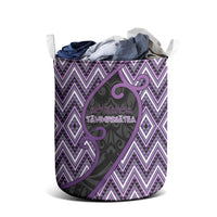 Aotearoa Atua Tawhirimatea Laundry Basket God Of Storms Koru Patterns