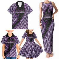 Custom Aotearoa Atua Tawhirimatea Family Matching Tank Maxi Dress and Hawaiian Shirt God Of Storms Koru Patterns