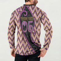 Custom Aotearoa Atua Rongomatane Button Sweatshirt God Of Cultivated Foods Koru Patterns