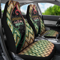 Aotearoa Atua Maui Car Seat Cover Demigod Hero And Trickster Koru Patterns