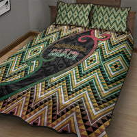 Aotearoa Atua Maui Quilt Bed Set Demigod Hero And Trickster Koru Patterns