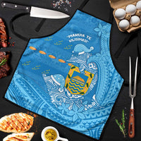 Tuvalu Christmas Apron Dolphins Santa Xmas Tribal Waves - Polynesian Pride