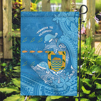 Tuvalu Christmas Garden Flag Dolphins Santa Xmas Tribal Waves - Polynesian Pride