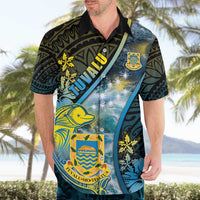 Personalised Tuvalu Hawaiian Shirt Dolphin On The Waves
