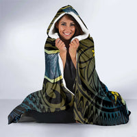 Tuvalu Hooded Blanket Dolphin On The Waves