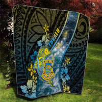 Tuvalu Quilt Dolphin On The Waves