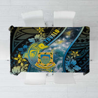 Tuvalu Tablecloth Dolphin On The Waves