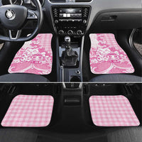 Pink Palaka Hawaiian And Japanese Car Mats Maneki Neko And Sakura Bloom