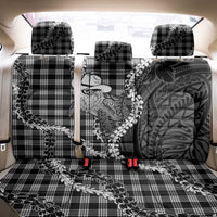 Black Hawaii Palaka Cowboy Turtle Back Car Seat Cover Hawaiian Paniolo Puakenikeni Maile Lei