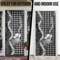 Black Hawaii Palaka Cowboy Turtle Door Cover Hawaiian Paniolo Puakenikeni Maile Lei
