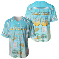 Custom Hawaii Surfing Baseball Jersey He'e Nalu