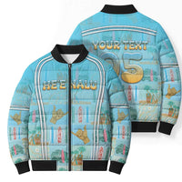 Custom Hawaii Surfing Bomber Puffer Jacket He'e Nalu