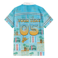 Custom Hawaii Surfing Family Matching Short Sleeve Bodycon Dress and Hawaiian Shirt He'e Nalu DT05 - Polynesian Pride