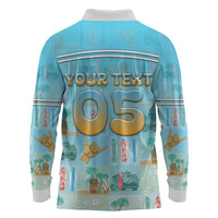 Custom Hawaii Surfing Long Sleeve Polo Shirt He'e Nalu