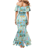 Custom Hawaii Surfing Mermaid Dress He'e Nalu
