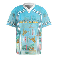 Custom Hawaii Surfing Rugby Jersey He'e Nalu