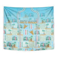 Hawaii Surfing Tapestry He'e Nalu