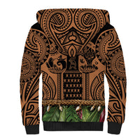 Polynesia Maui Tattoo Inspired Sherpa Hoodie Tropical Leaf Skirt Costume