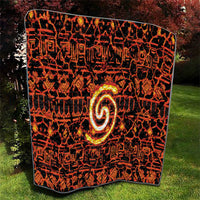 Polynesia Lava Monster Cosplay Quilt Fiery Glowing Volcano Crack Pattern