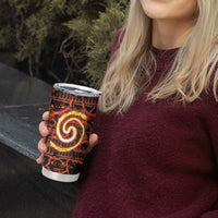 Polynesia Lava Monster Cosplay Tumbler Cup Fiery Glowing Volcano Crack Pattern