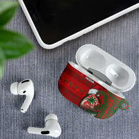 Guam Christmas AirPods Case Chamorro Seal Hat Santa Tribal Waves - Polynesian Pride