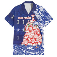 Northern Mariana Islands Christmas Hawaiian Shirt Seashell Xmas Tree Tribal Waves - Polynesian Pride