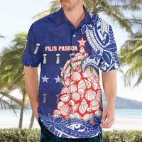 Northern Mariana Islands Christmas Hawaiian Shirt Seashell Xmas Tree Tribal Waves - Polynesian Pride