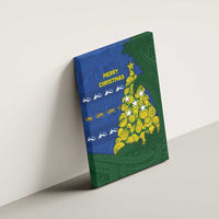 Solomon Islands Christmas Canvas Wall Art Seashell Xmas Tree Tribal Waves - Polynesian Pride