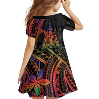 New Caledonia Christmas Family Matching Off Shoulder Maxi Dress and Hawaiian Shirt Seashell Xmas Tree Tribal Waves DT05 - Polynesian Pride