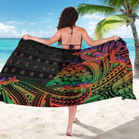 New Caledonia Christmas Sarong Seashell Xmas Tree Tribal Waves - Polynesian Pride