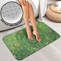 Polynesia Mother Nature Bathroom Set Glowing Heart Spiral Tropical Vine Floral