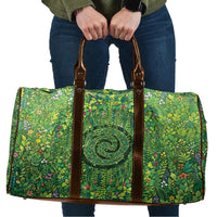 Polynesia Mother Nature Travel Bag Glowing Heart Spiral Tropical Vine Floral