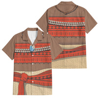 Polynesia Ocean Princess Inspired Cosplay Costume Family Matching Off Shoulder Short Dress and Hawaiian Shirt