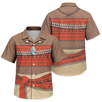 Polynesia Ocean Princess Inspired Cosplay Costume Family Matching Summer Maxi Dress and Hawaiian Shirt