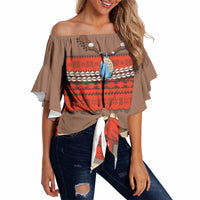 Polynesia Ocean Princess Inspired Cosplay Costume Off Shoulder Wrap Waist Top