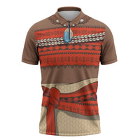 Polynesia Ocean Princess Inspired Cosplay Costume Zipper Polo Shirt