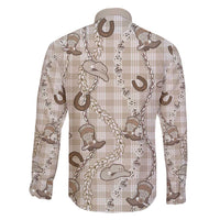 Hawaii Palaka Cowboy Family Matching Short Sleeve Bodycon Dress and Hawaiian Shirt Shell Maile Lei With Western Patterns - Polynesian Pride