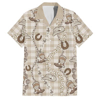 Hawaii Palaka Cowboy Family Matching Summer Maxi Dress and Hawaiian Shirt Shell Maile Lei With Western Patterns - Polynesian Pride
