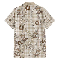 Hawaii Palaka Cowboy Hawaiian Shirt Shell Maile Lei With Western Patterns - Polynesian Pride