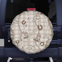 Hawaii Palaka Cowboy Spare Tire Cover Shell Maile Lei With Western Patterns - Polynesian Pride