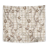 Hawaii Palaka Cowboy Tapestry Shell Maile Lei With Western Patterns - Polynesian Pride