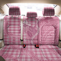 Pink Hawaii Palaka Cowboy Turtle Back Car Seat Cover Hawaiian Paniolo Puakenikeni Maile Lei - Polynesian Pride