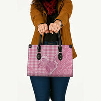 Pink Hawaii Palaka Cowboy Turtle Leather Bag Hawaiian Paniolo Puakenikeni Maile Lei - Polynesian Pride