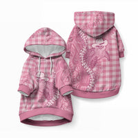Pink Hawaii Palaka Cowboy Turtle Pet Hoodie Hawaiian Paniolo Puakenikeni Maile Lei
