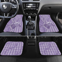 Purple Hawaii Palaka Cowboy Turtle Car Mats Hawaiian Paniolo Puakenikeni Maile Lei - Polynesian Pride